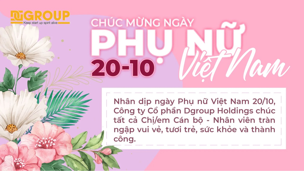 Chúc mừng ngày Phụ nữ Việt Nam 20/10